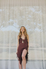 Vestido Renda Chocolate