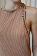 Vestido Tricot Ouro Velho